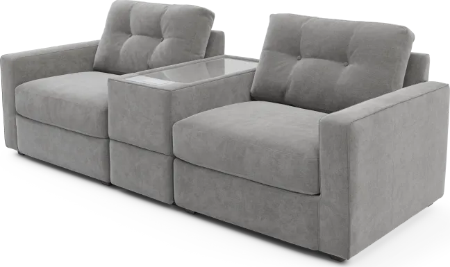 Gray 3 Pc ModularOne with Media Console