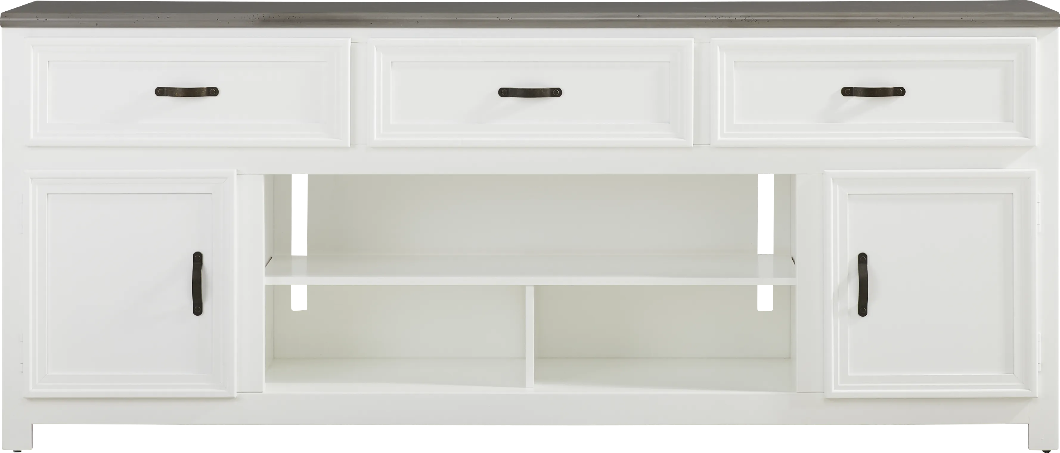 Hollow Ridge White 84 in. Console - Thumbnail - Image 1