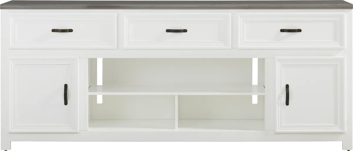 High Ridge White Hollow Ridge White Console | Rooms to Go