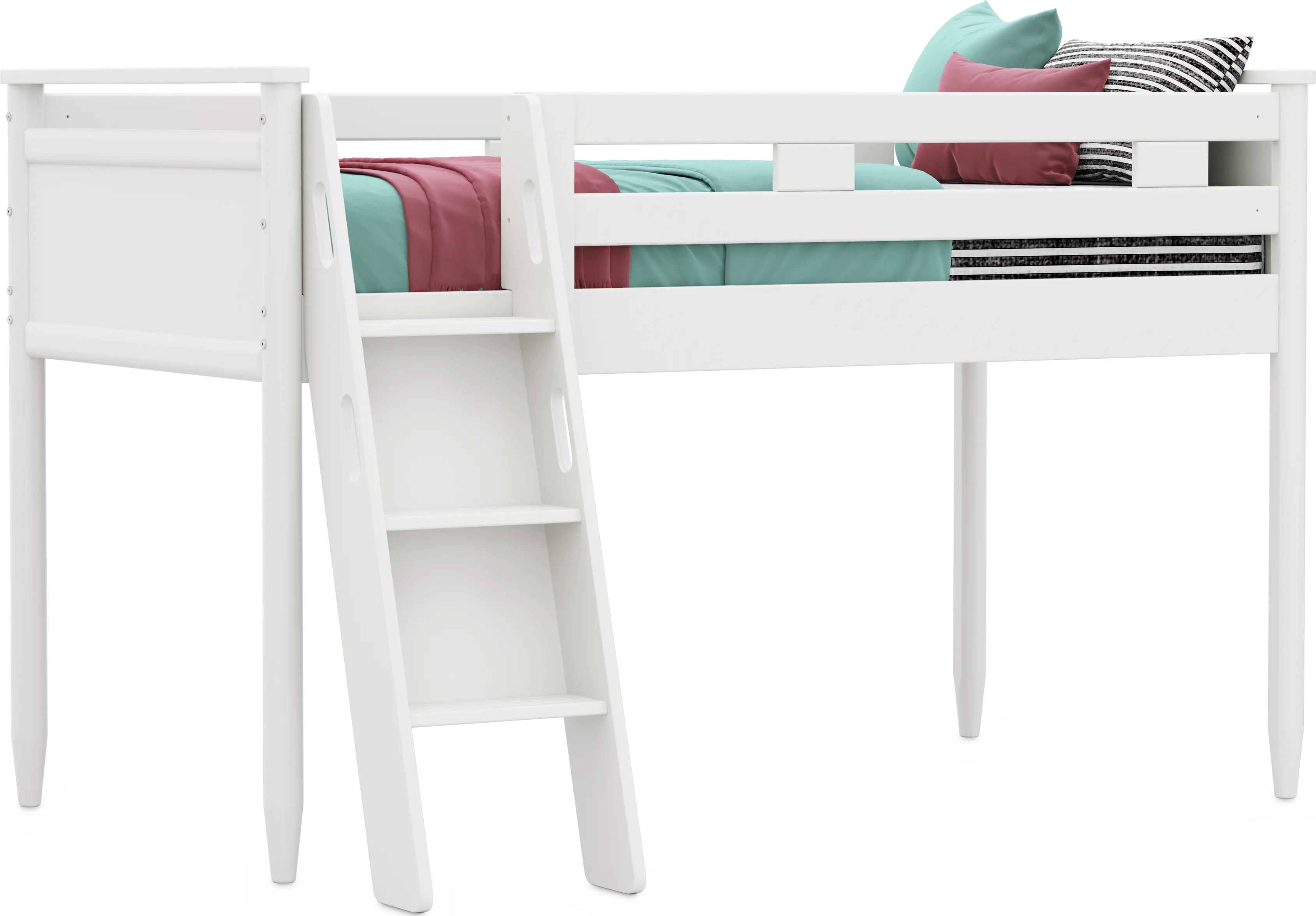 Kids Modern Colors White Twin Loft - Thumbnail - Image 1