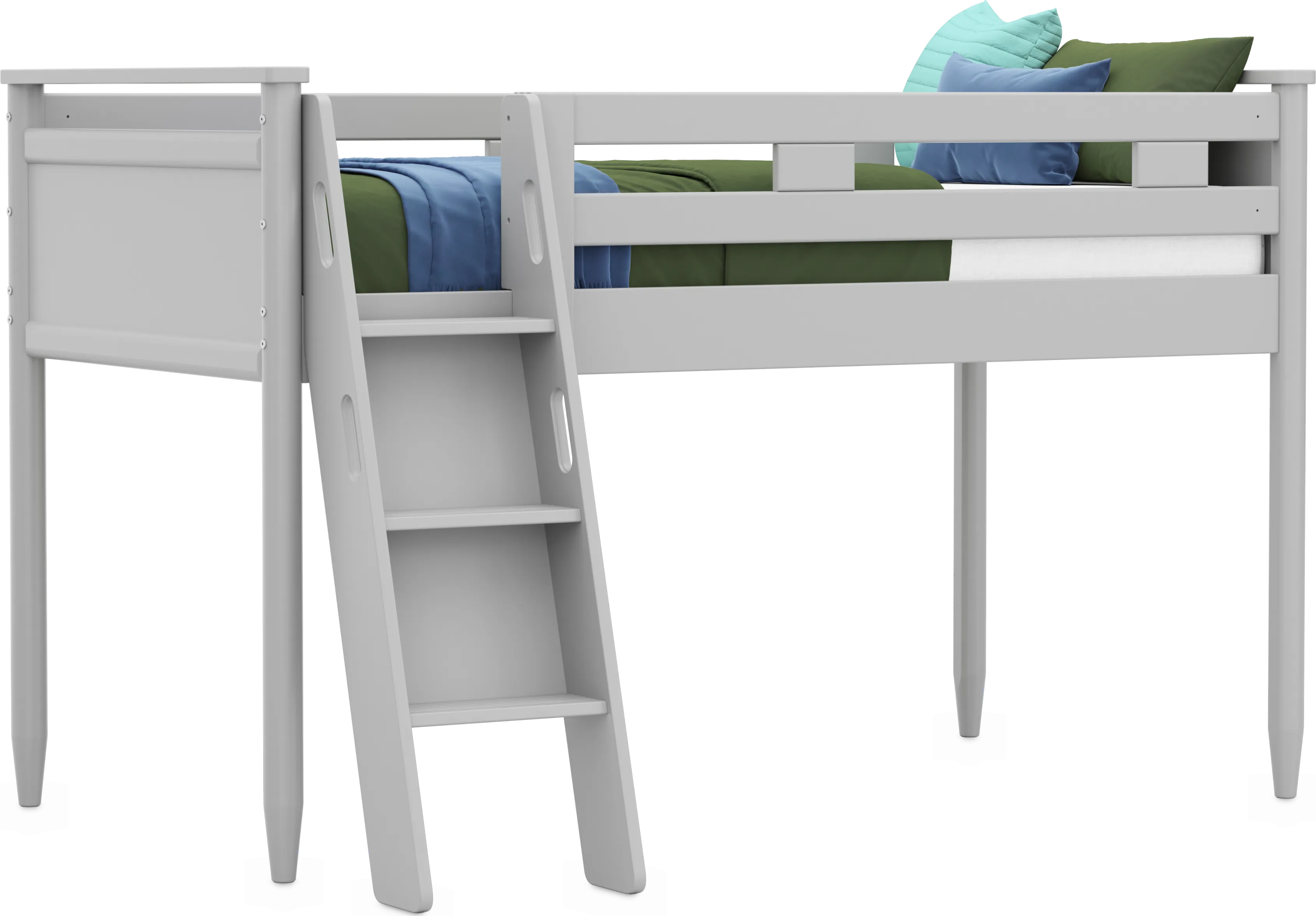 Kids Modern Colors Light Gray Twin Loft - Thumbnail - Image 1
