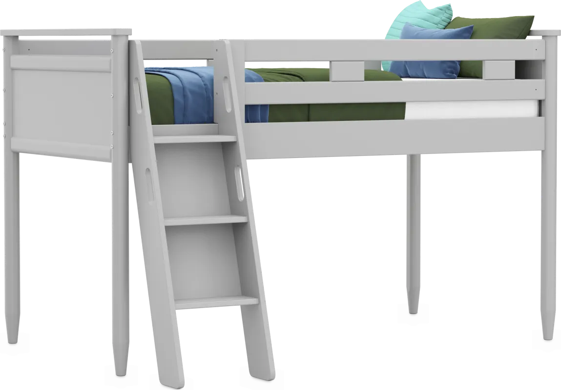 Kids Modern Colors Light Gray Twin Loft
