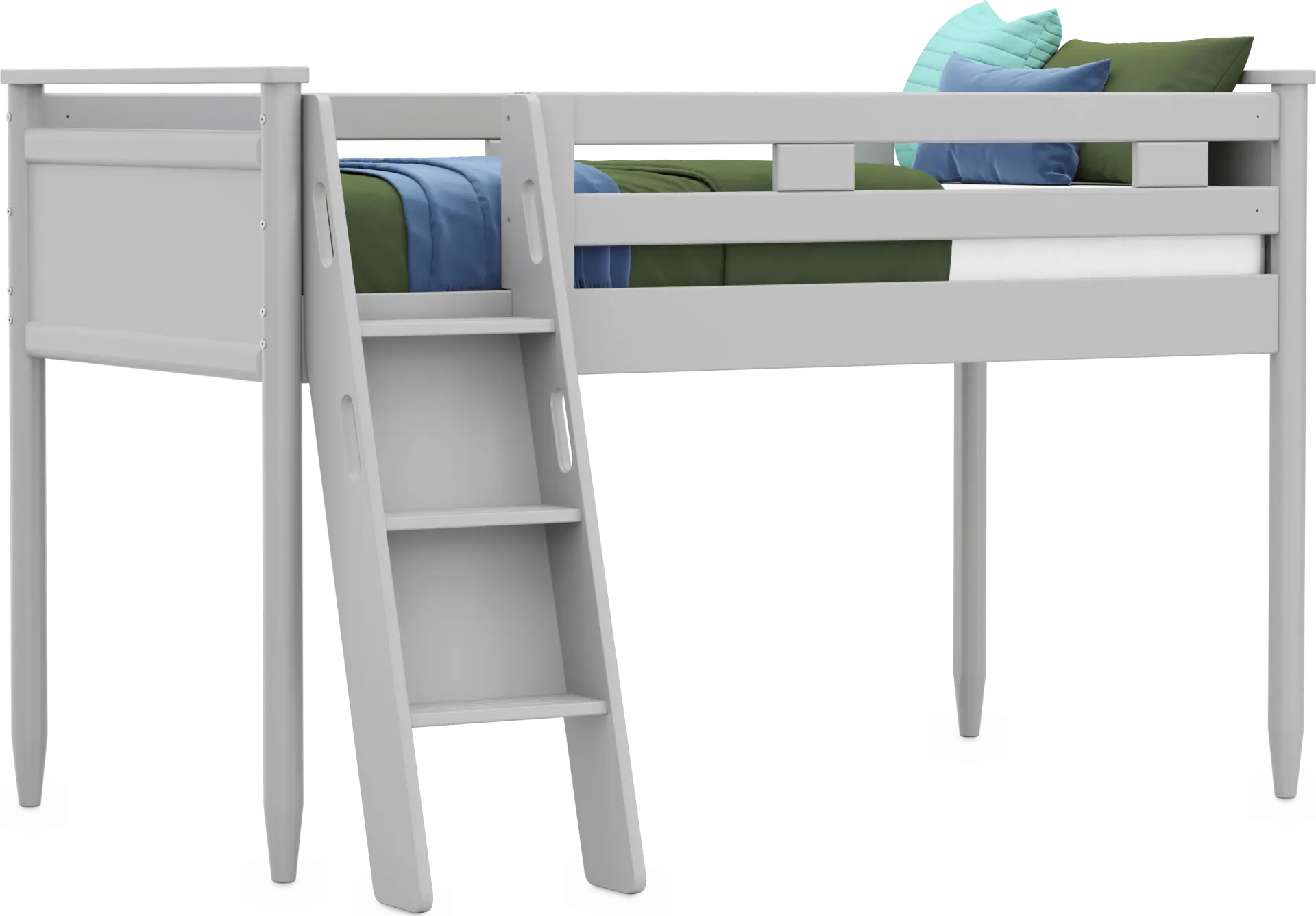 Kids Modern Colors Light Gray Twin Loft