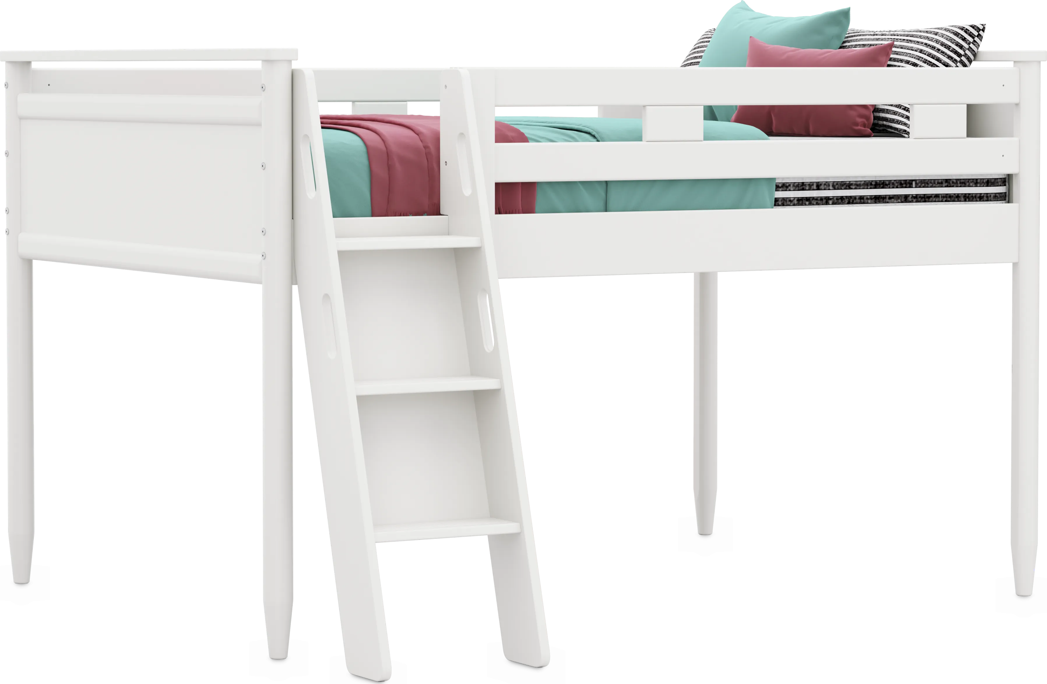 Kids Modern Colors White Full Loft - Thumbnail - Image 1