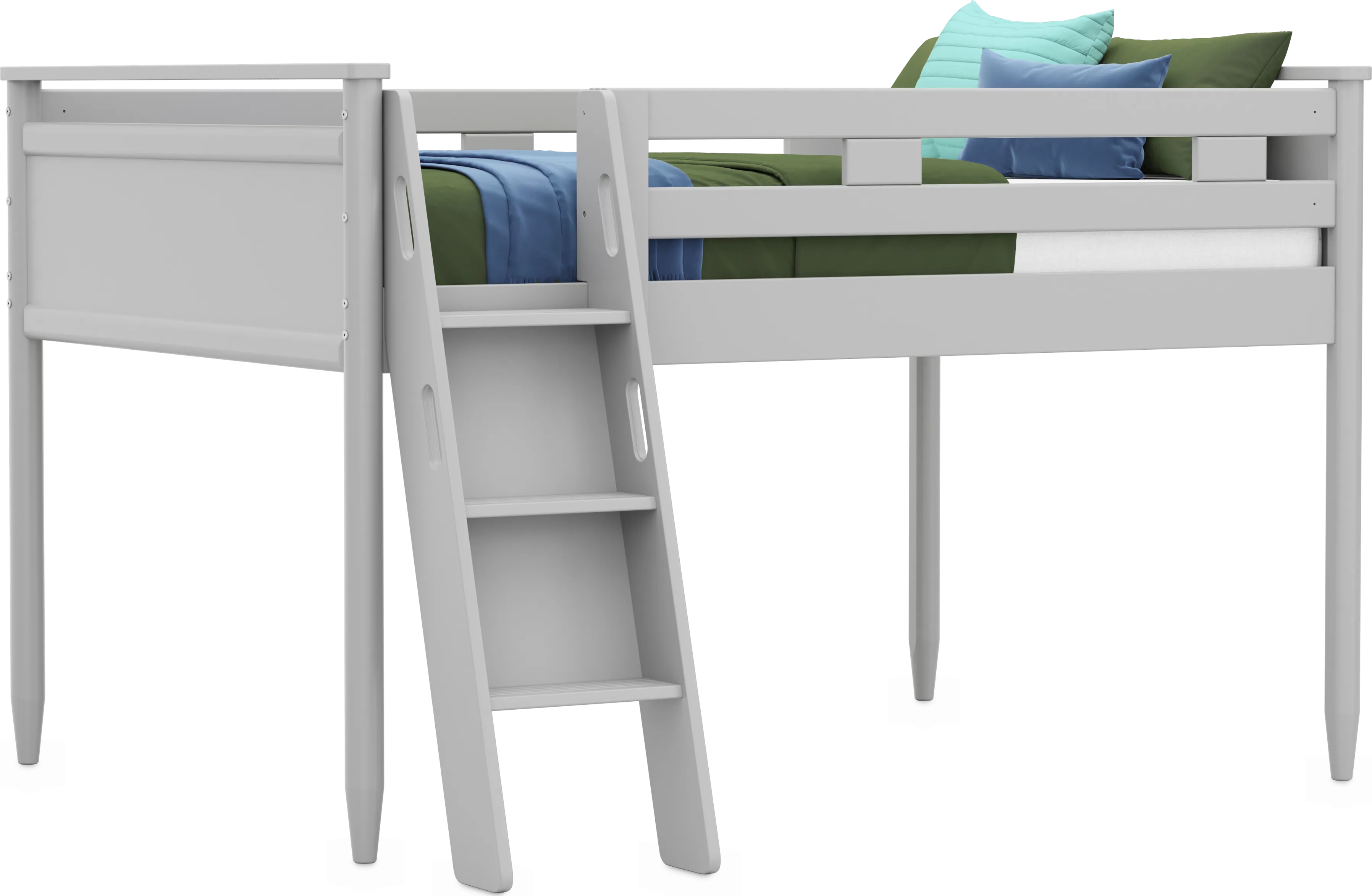 Kids Modern Colors Light Gray Full Loft - Thumbnail - Image 1