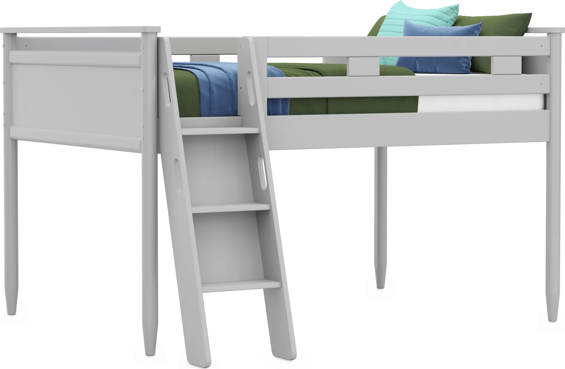 Kids Modern Colors Light Gray Full Loft - Image 1