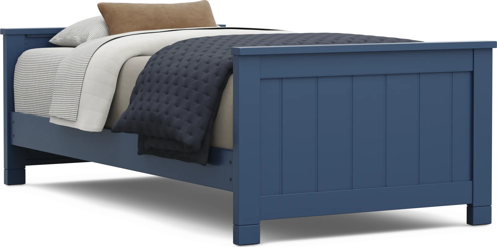 Kids Cottage Colors 2.0 Navy Twin Low Profile Bed