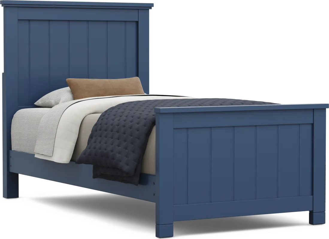 Kids Cottage Colors 2.0 Navy Twin Panel Bed