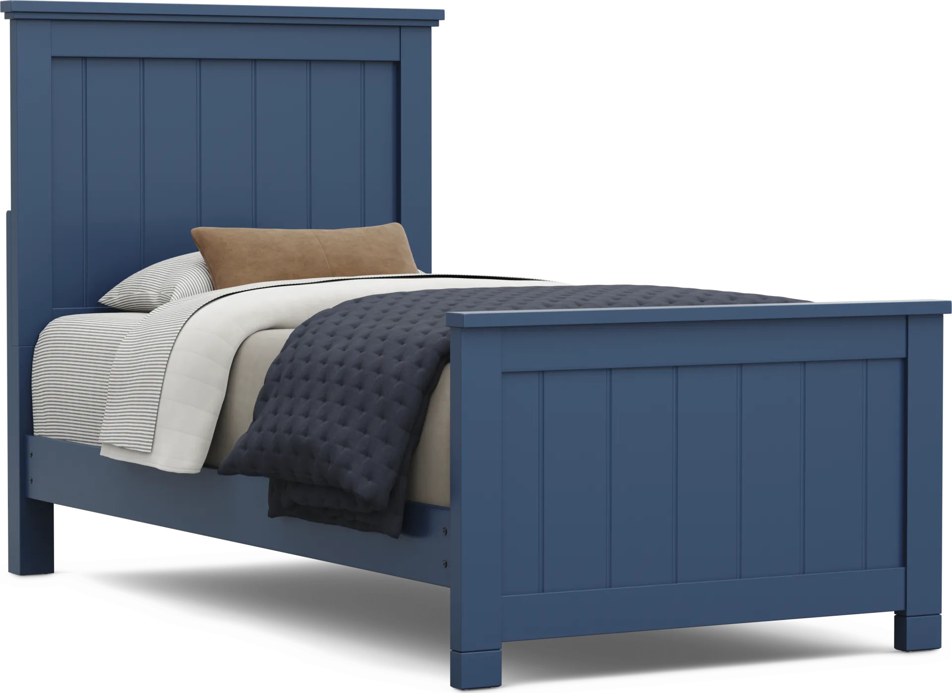 Kids Cottage Colors 2.0 Navy Twin Panel Bed - Image 1