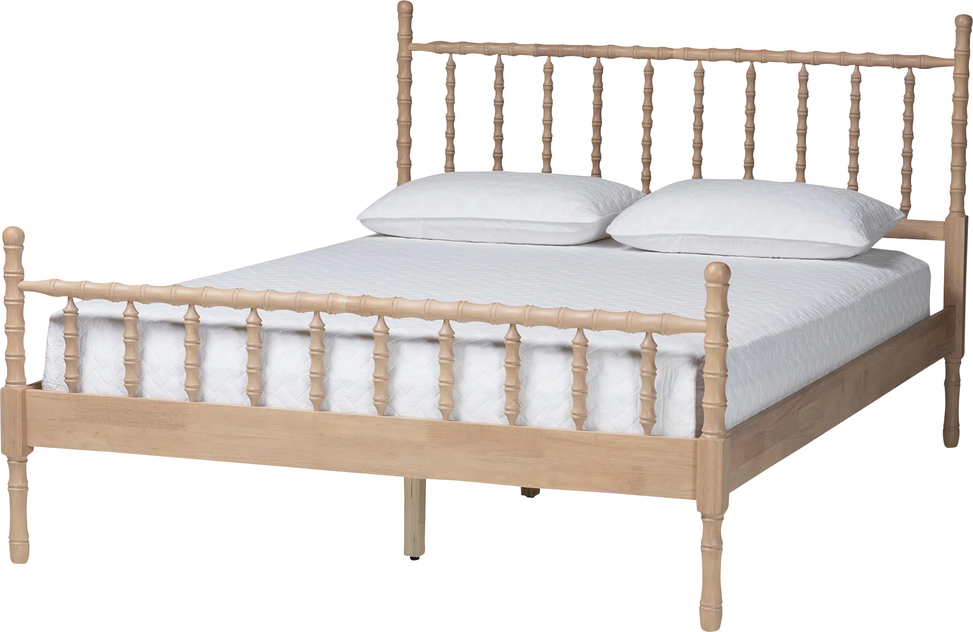 Niloya Light Brown Queen Bed - Image 1