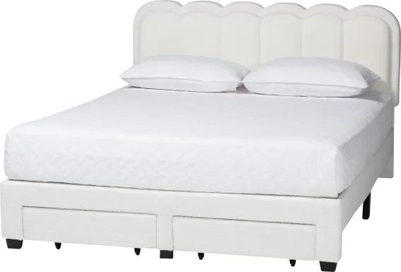Alpirete Cream Queen Storage Bed