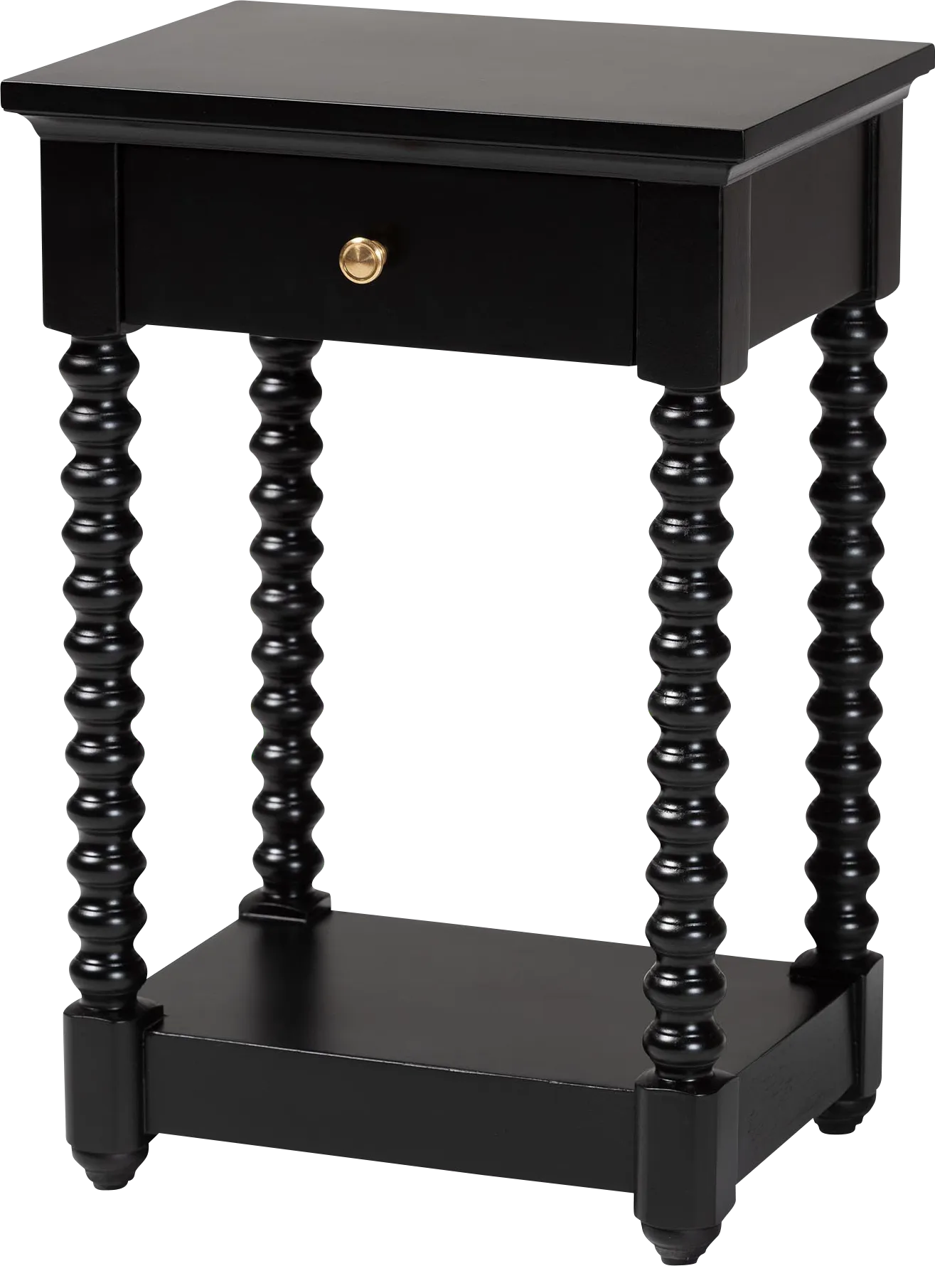 Bazan Black Nightstand - Image 1