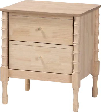 Niloya Light Brown Nightstand