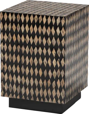 Otaho Black Square End Table