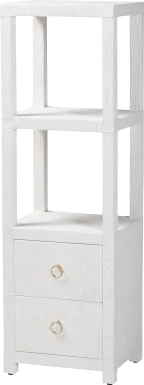 Yafer White Bookcase