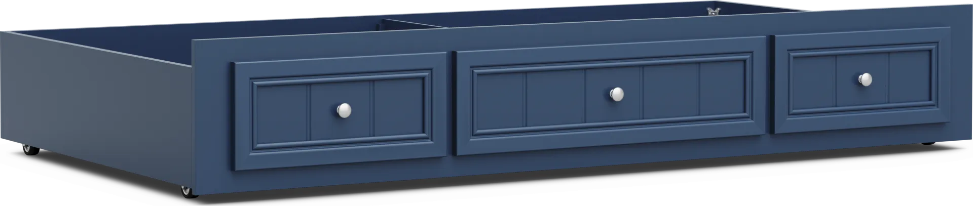 Kids Cottage Colors 2.0 Navy Twin Storage Trundle - Image 1