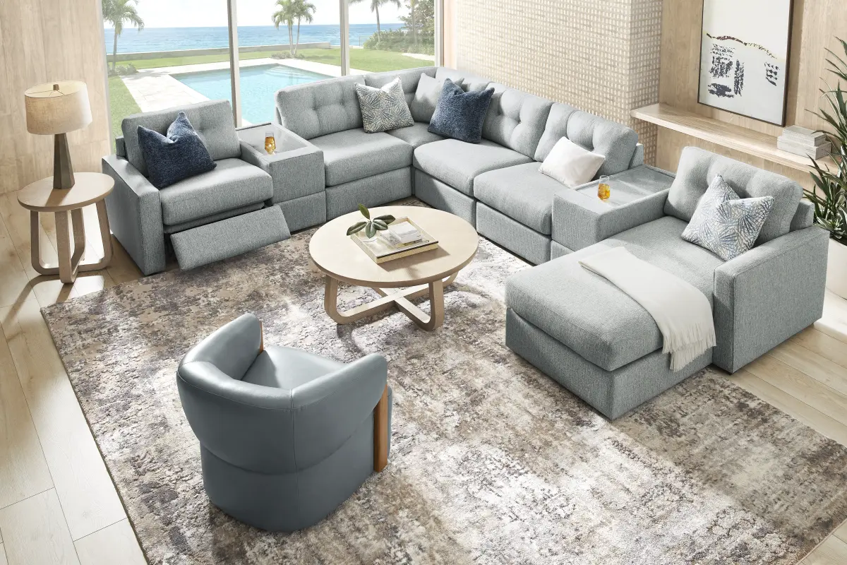 Spa 8 Pc Power Reclining ModularOne