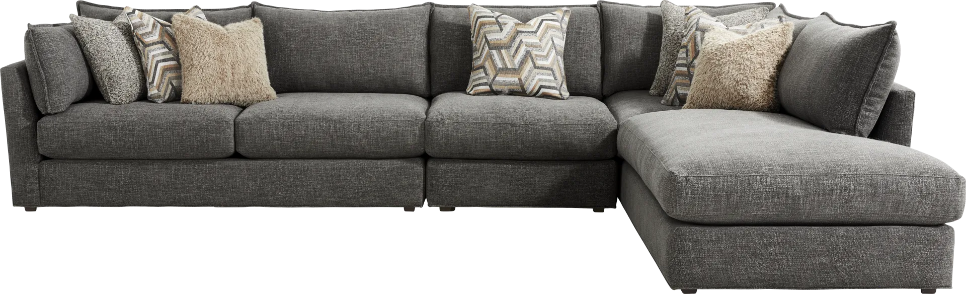 Ellington Black 3 Pc Sectional - Image 1