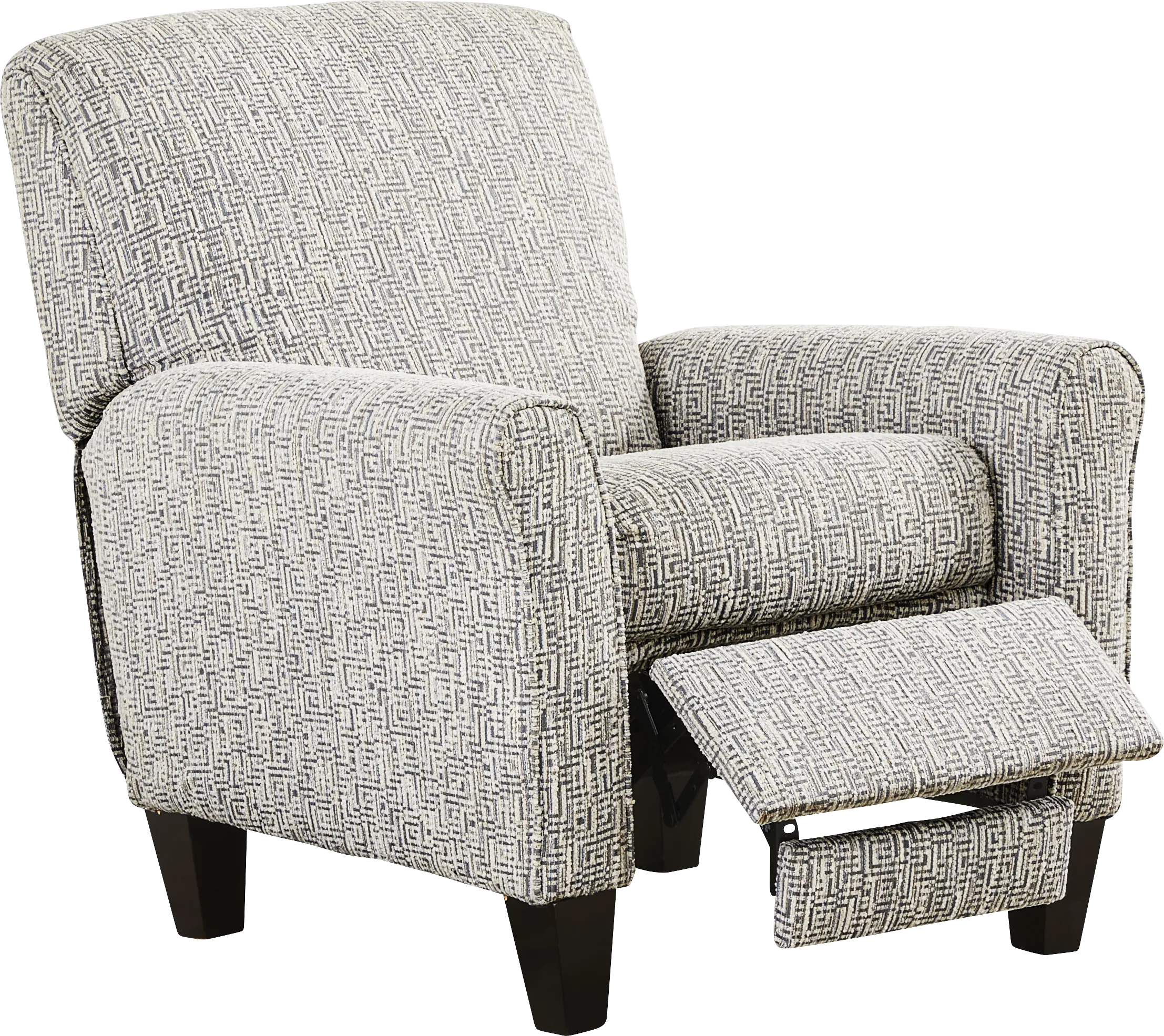Wedgewood Blue Push Back Recliner - Thumbnail - Image 1