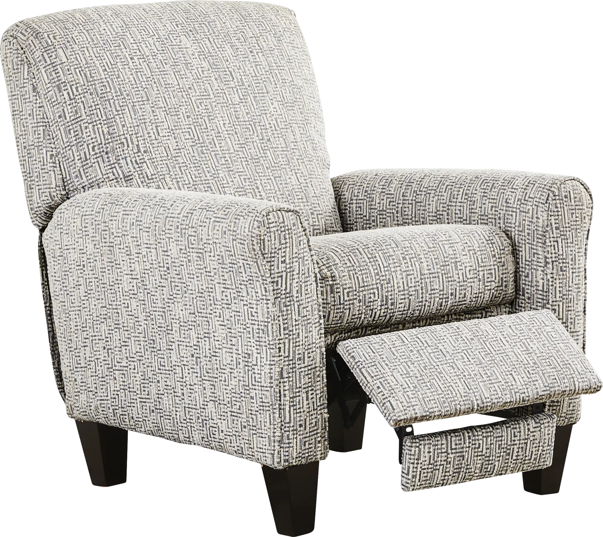 Wedgewood Blue Push Back Recliner