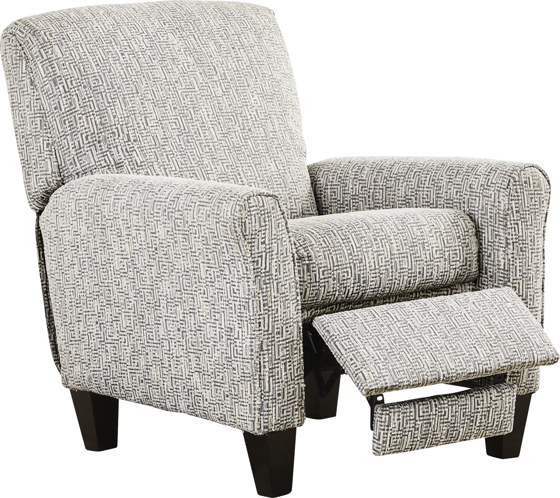 Wedgewood Blue Push Back Recliner - Image 1