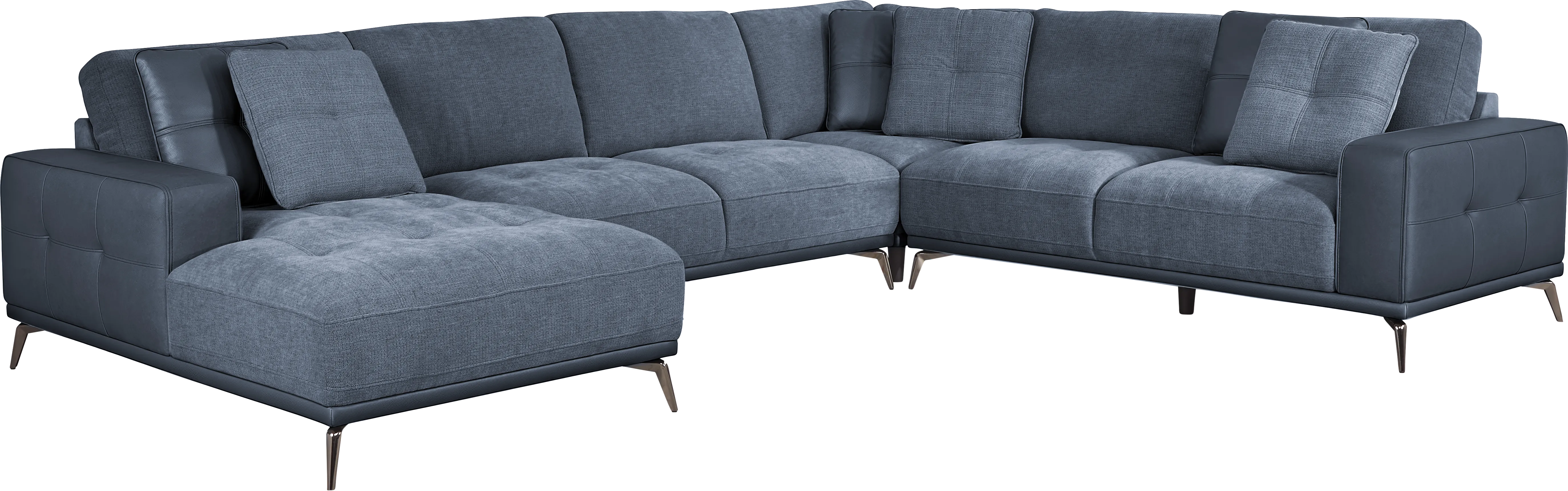 Valencia Blue 4 Pc Sectional - Thumbnail - Image 1
