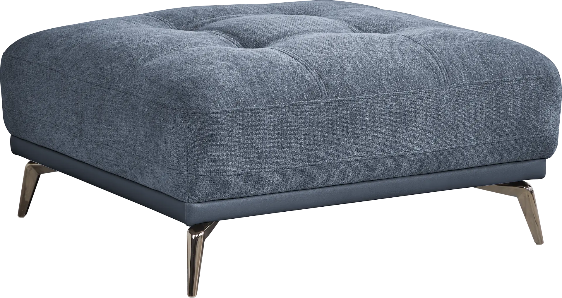Valencia Blue Ottoman