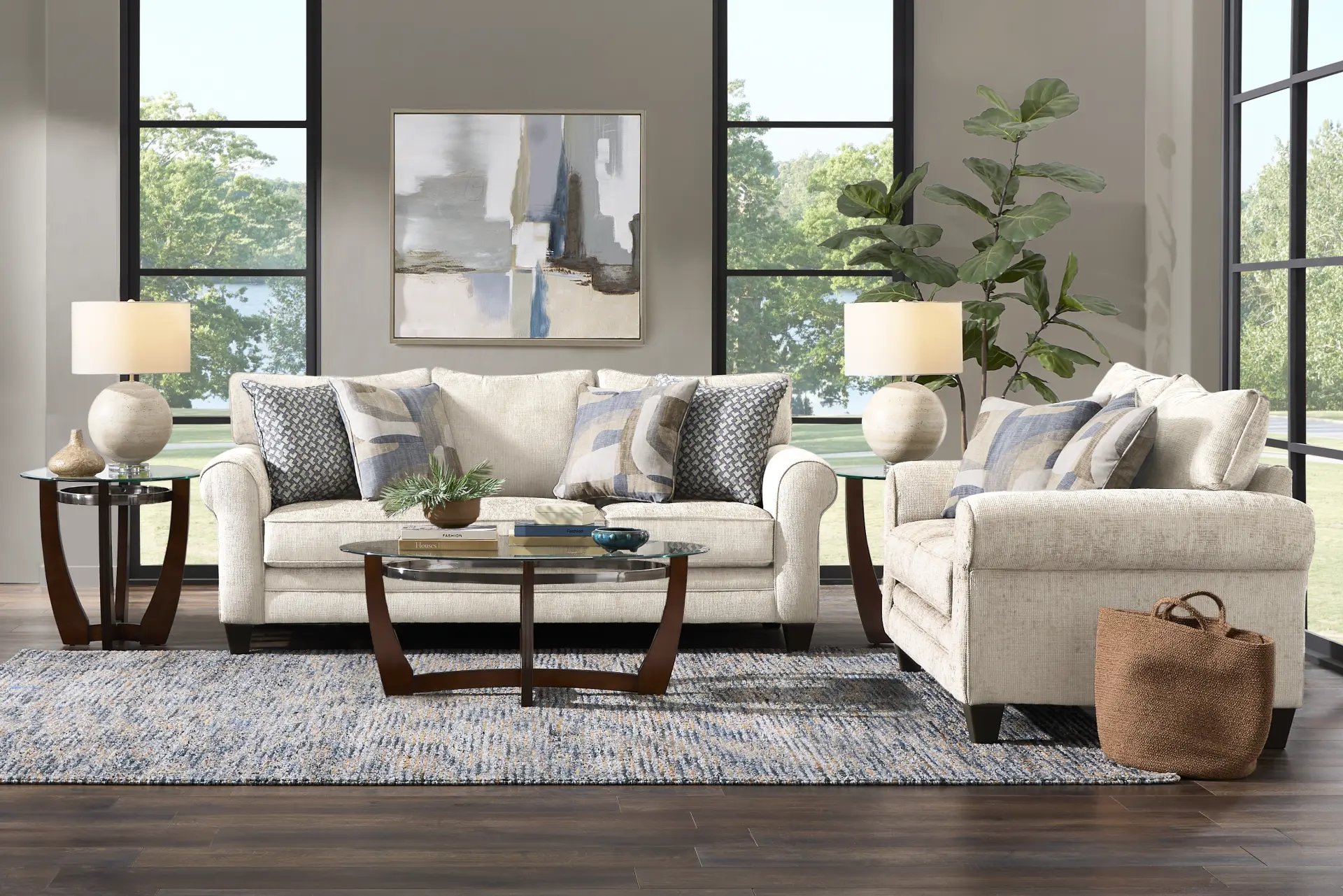 Remington Heights Sand 5 Pc Living Room