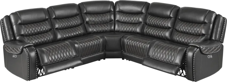 5 pc triple power sectional