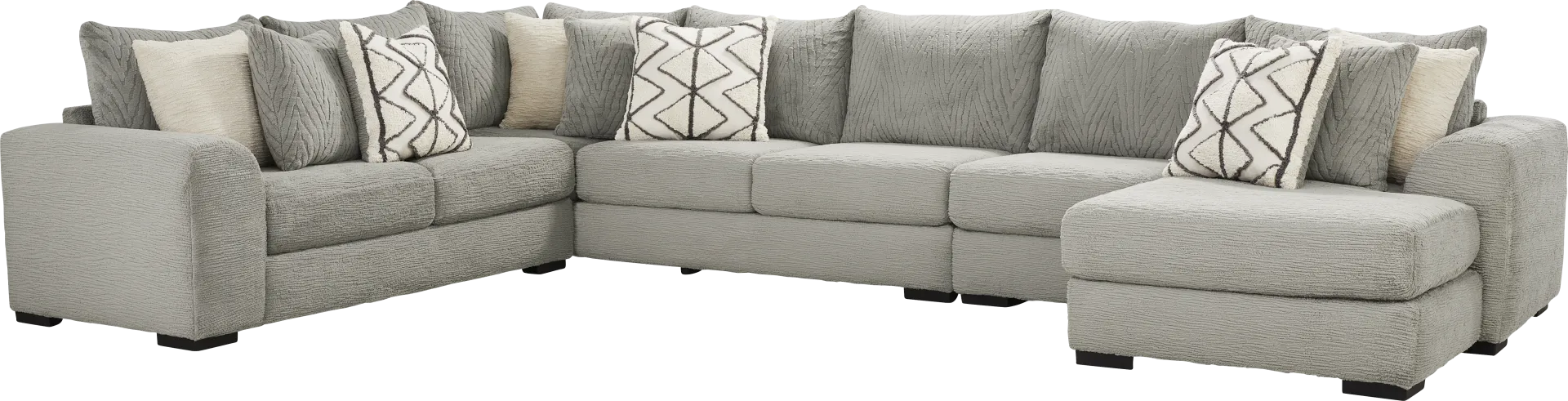 Diego 4 Pc Gray Sectional - Image 1