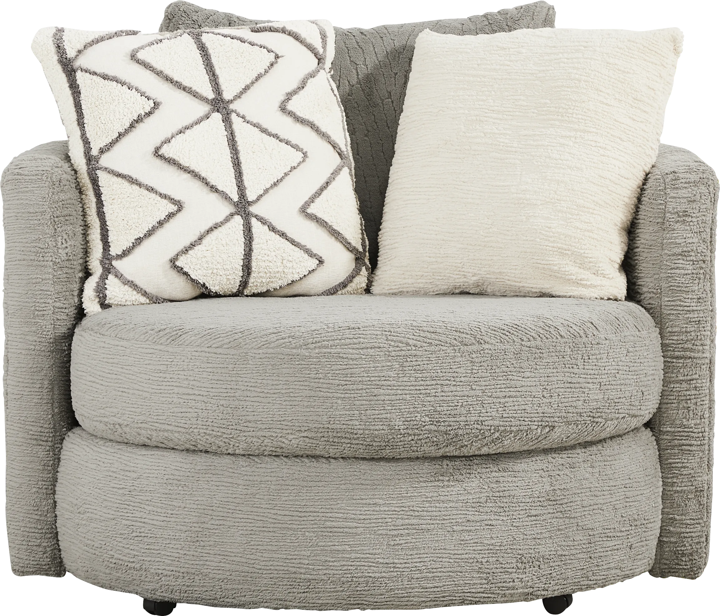 Diego Gray Swivel Chair - Thumbnail - Image 1