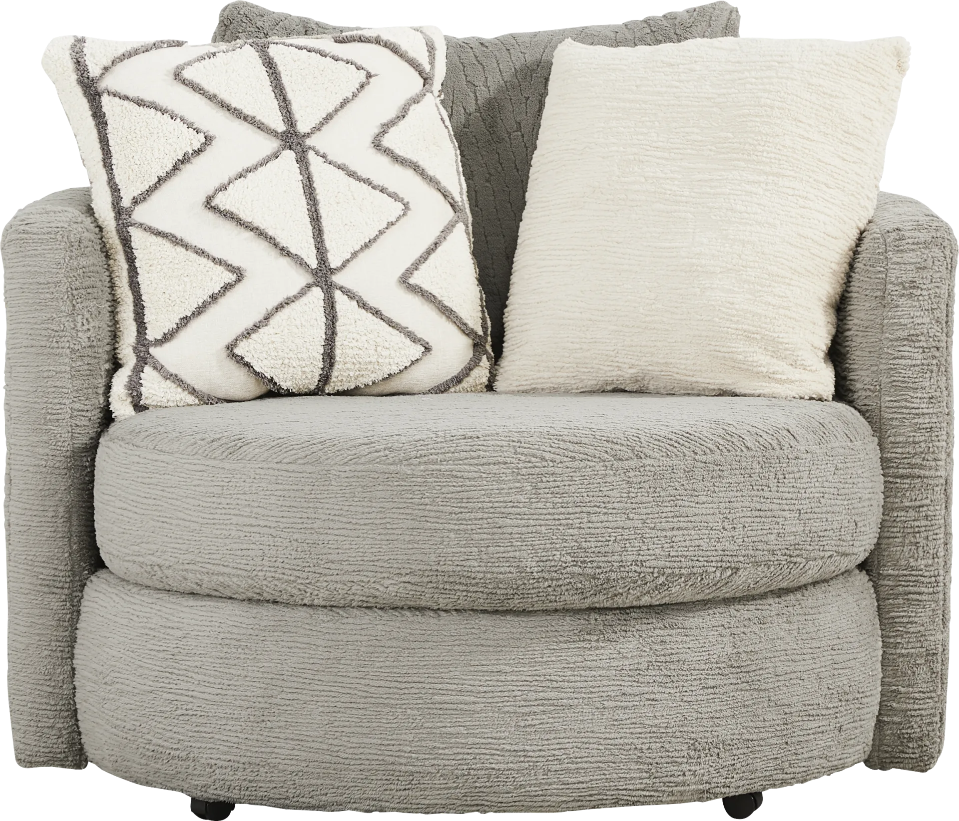 Diego Gray Swivel Chair - Image 1