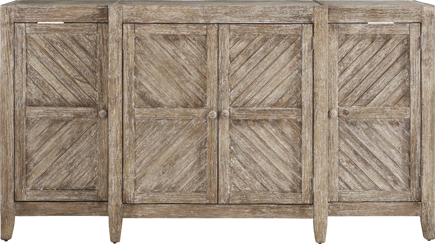 Willowcrest Brown 72 in. Credenza