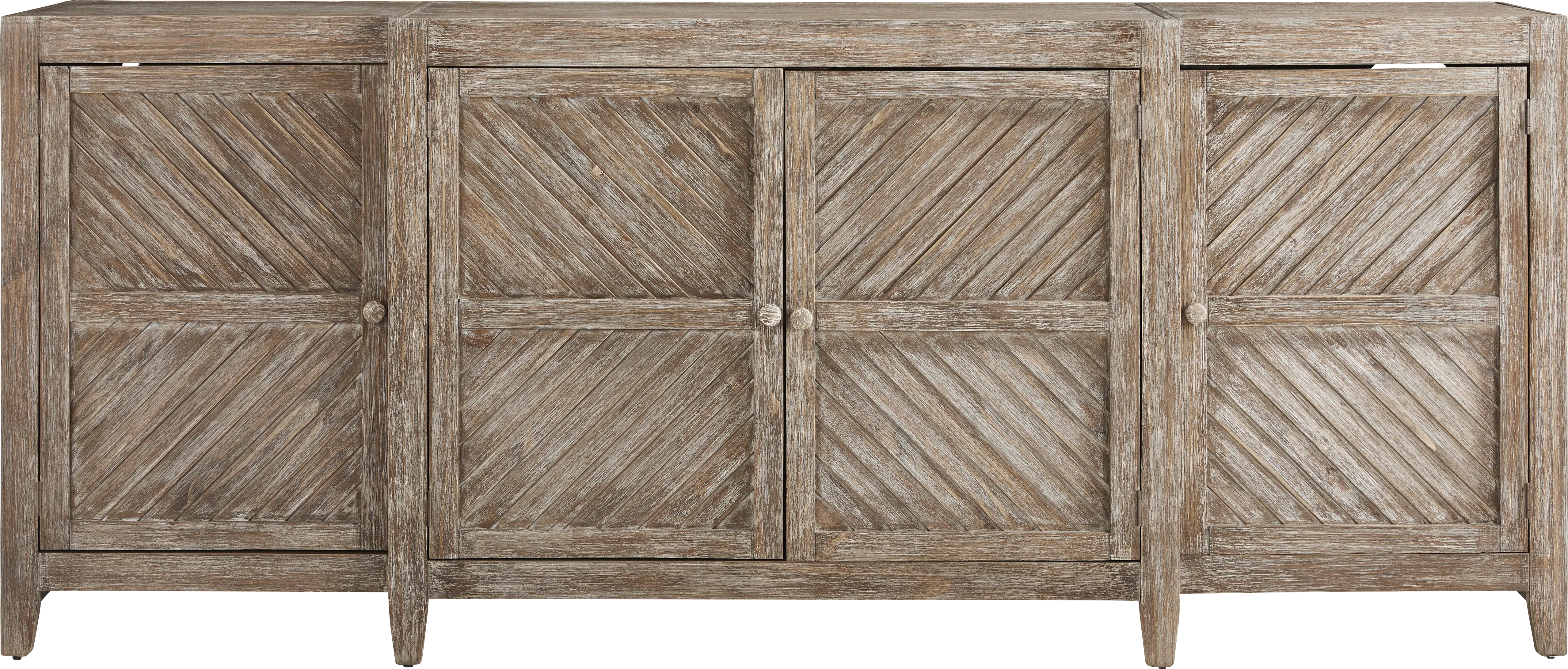 Willowcrest Brown 95 in. Credenza - Thumbnail - Image 1