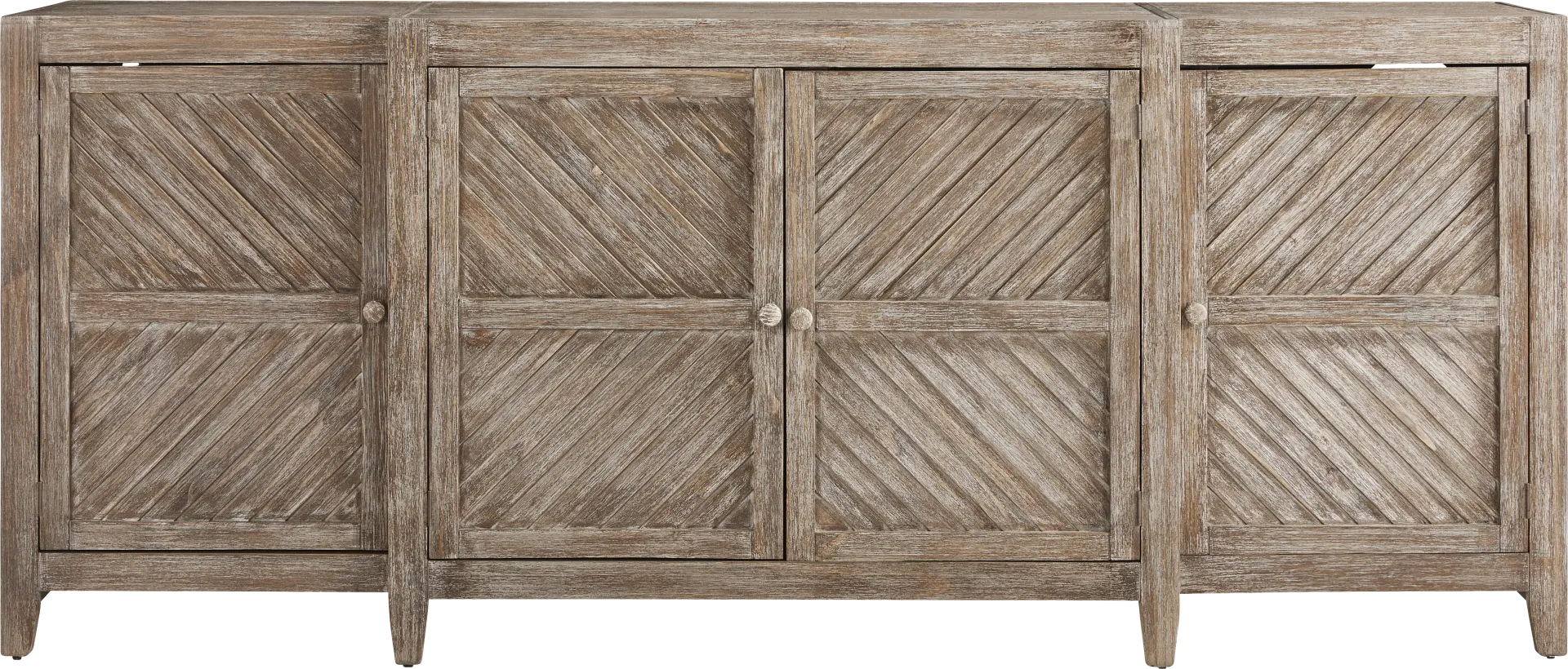 Willowcrest Brown 95 in. Credenza