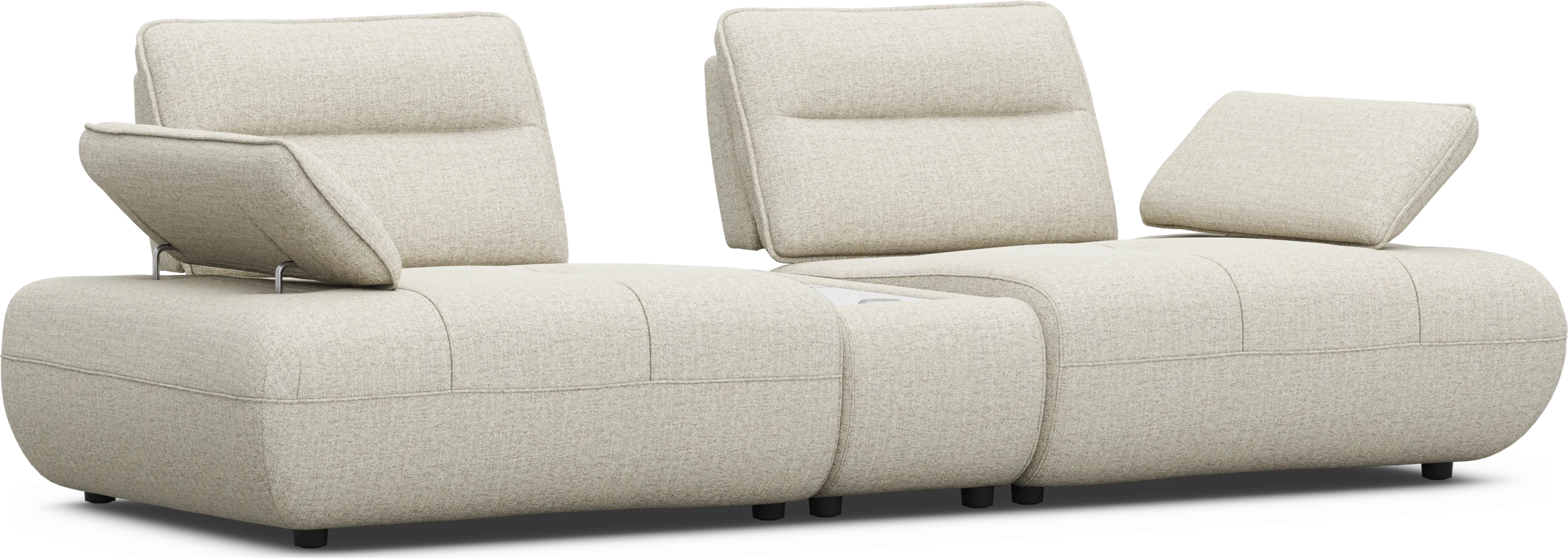 Olympia Linen Console Loveseat with Audio - Thumbnail - Image 1