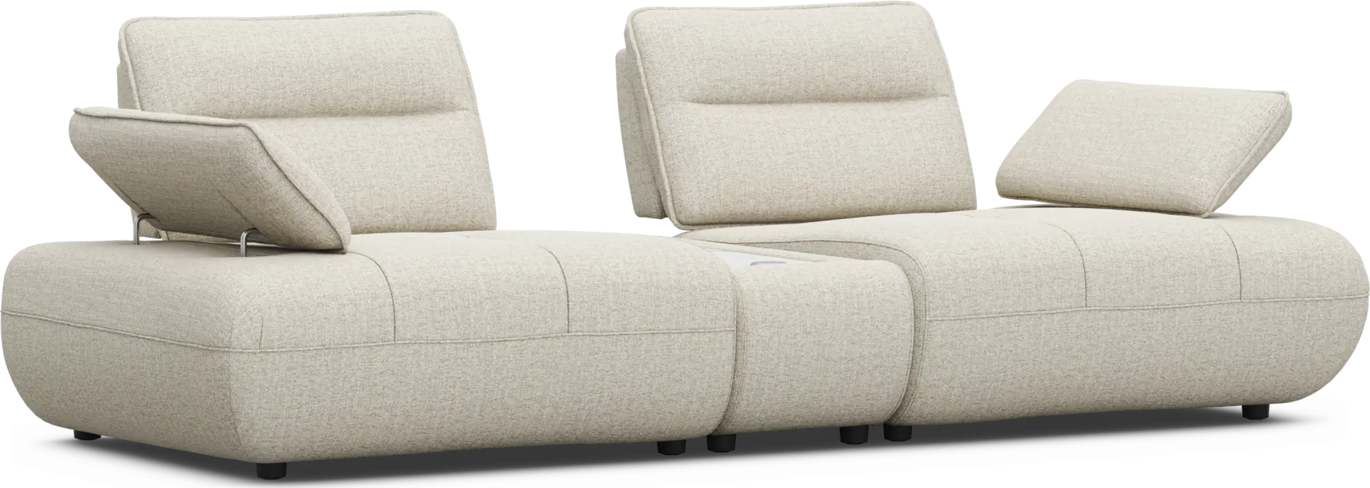 Olympia Linen Console Loveseat with Audio