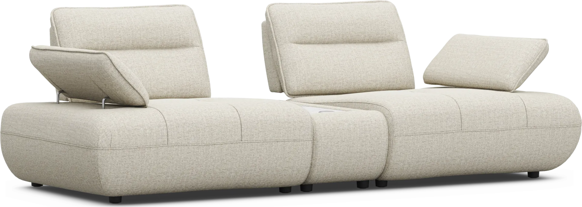 Olympia Linen Console Loveseat with Audio - Image 1