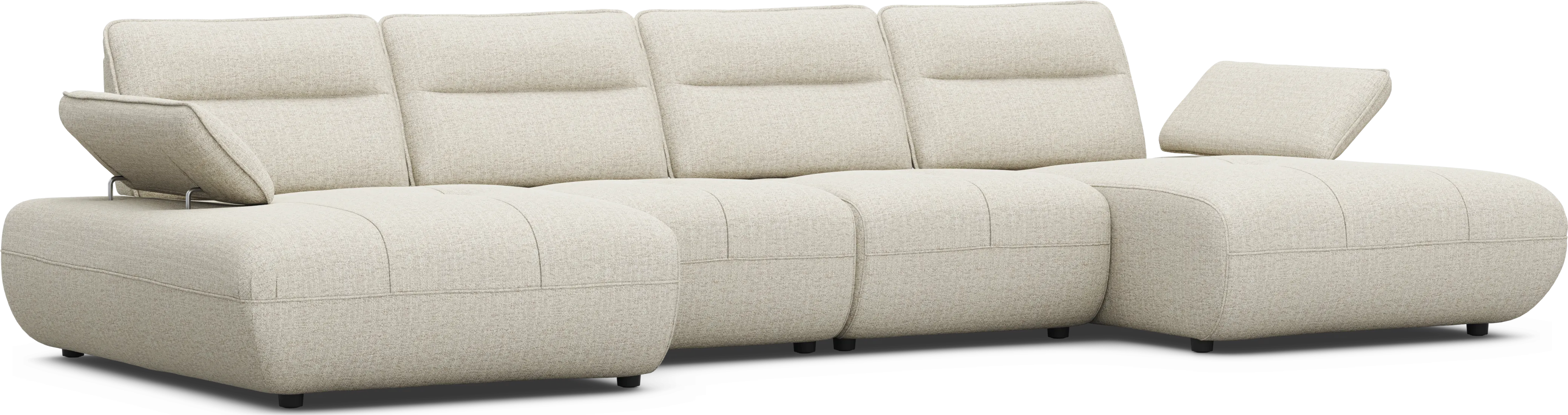 Olympia Linen 4 Pc Sectional - Thumbnail - Image 1