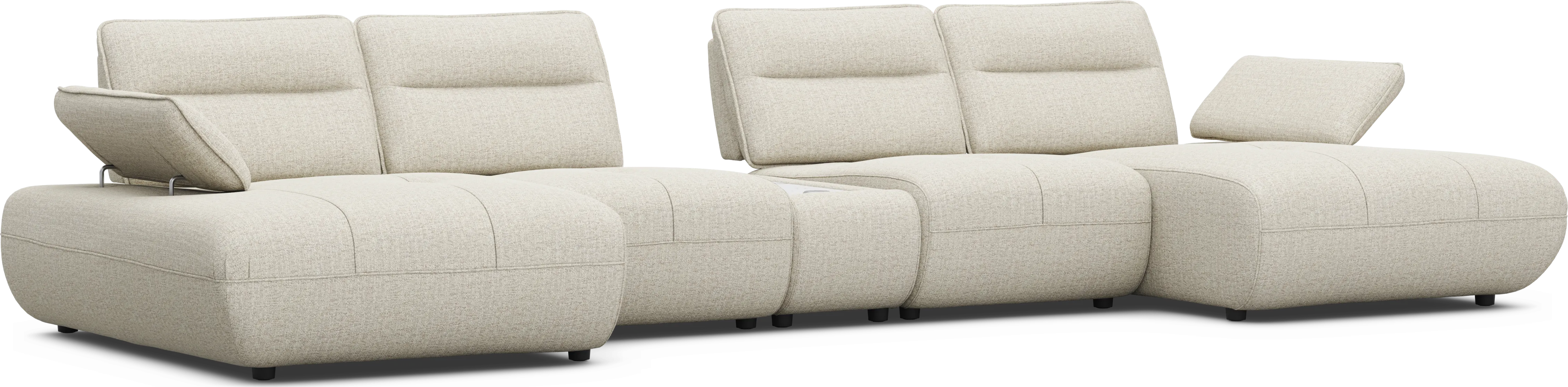 Olympia Linen 5 Pc Sectional - Thumbnail - Image 1