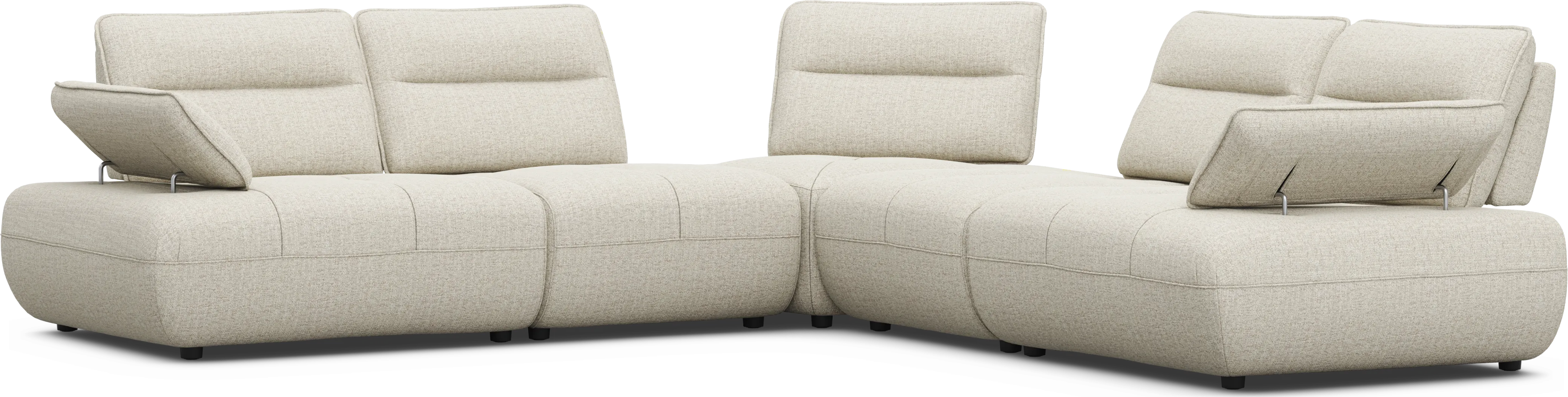 Olympia Linen 5 Pc Sectional - Thumbnail - Image 1
