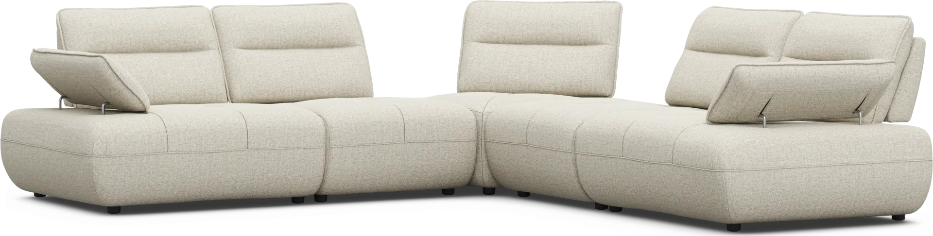 Olympia Linen 5 Pc Sectional - Image 1