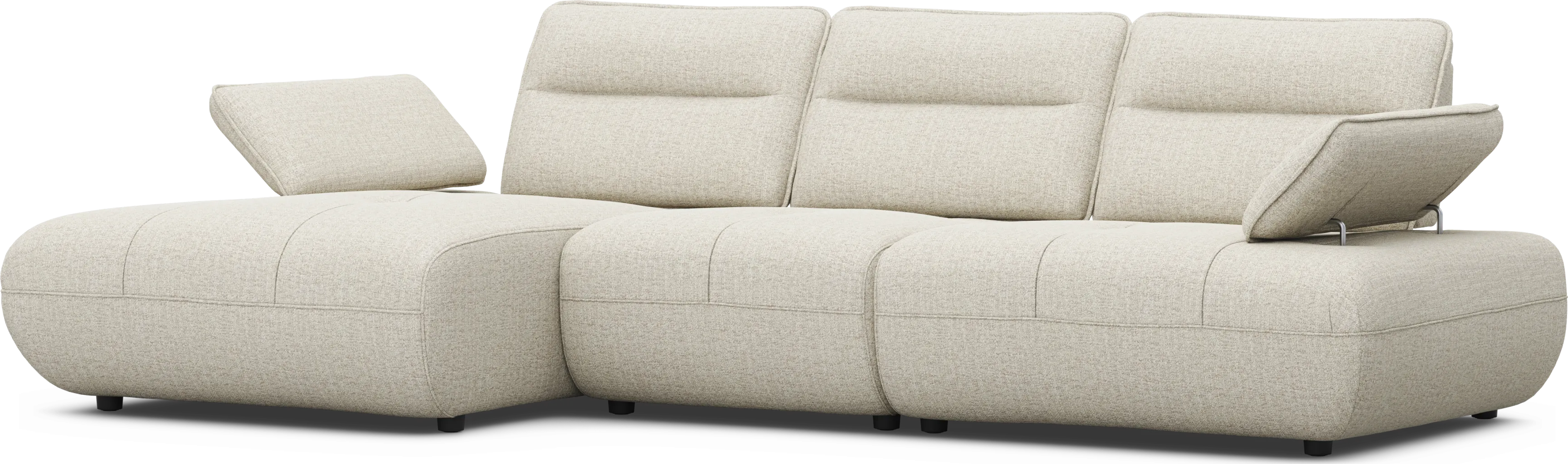 Olympia Linen Chaise Sofa - Thumbnail - Image 1