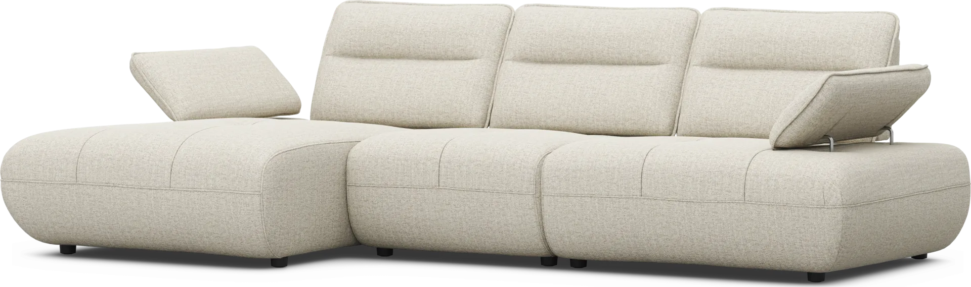 Olympia Linen Chaise Sofa - Image 2