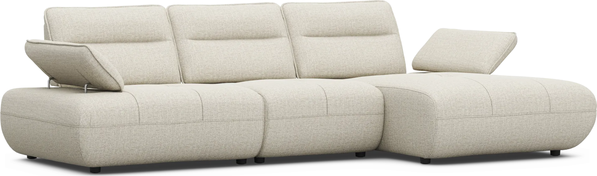 Olympia Linen Chaise Sofa - Image 1