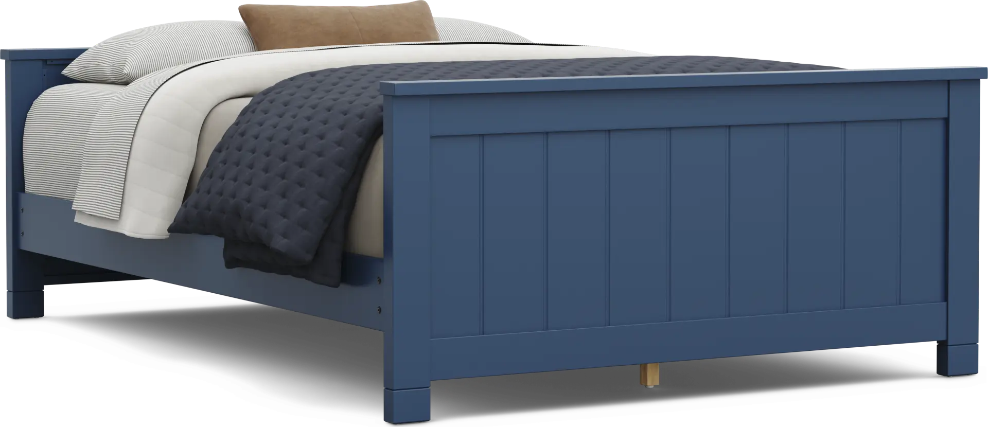 Kids Cottage Colors 2.0 Navy Full Low Profile Bed