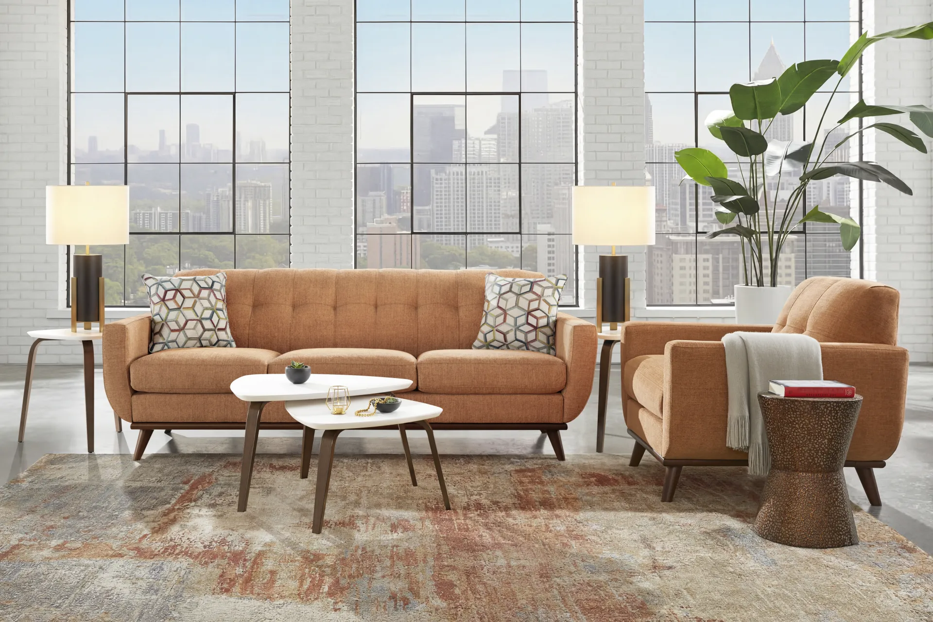 East Side Russet 7 Pc Living Room - Image 1