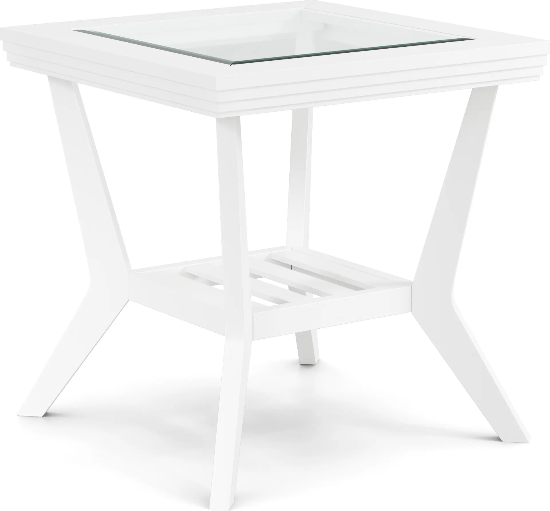 Trevi White End Table
