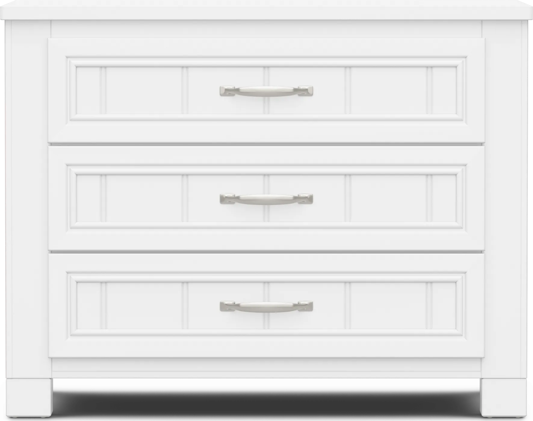 Kids Cottage Colors 2.0 White 3-Drawer Chest - Image 1