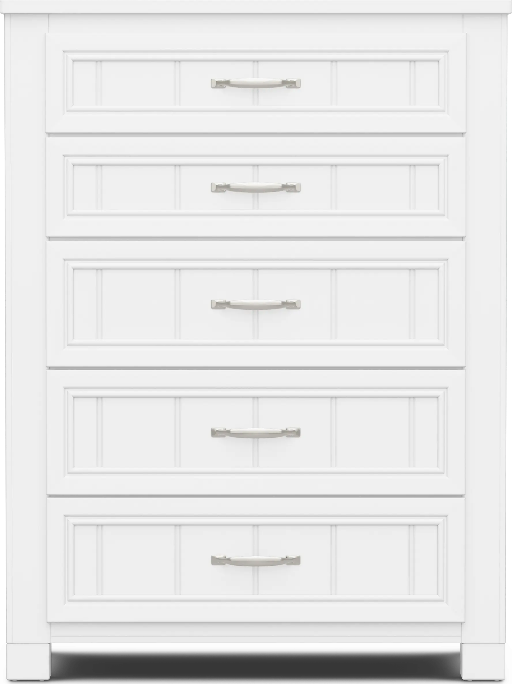 Kids Cottage Colors 2.0 White 5-Drawer Chest